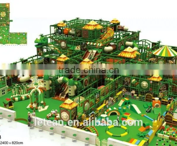 LETIAN Factory Naughty Castle Ocean Theme Children Indoor Soft Playground Equipment Toys Price photo-3