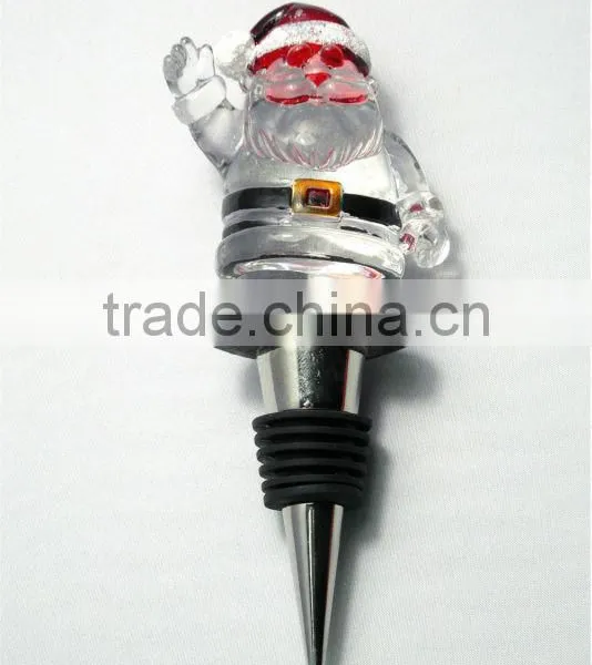 China Wholesale LED Color Changing Artificial Acrylic Wine Bottle Stopper Kit photo-6