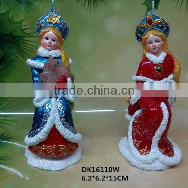 Russia Girl Candle Gift for Christmas Decoration photo-3