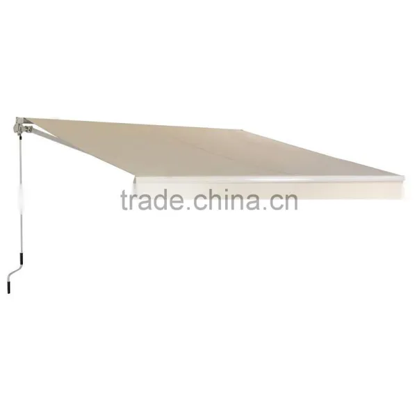 Patio 2x1.5m Aluminium Beige Door Awnings Retractable photo-3