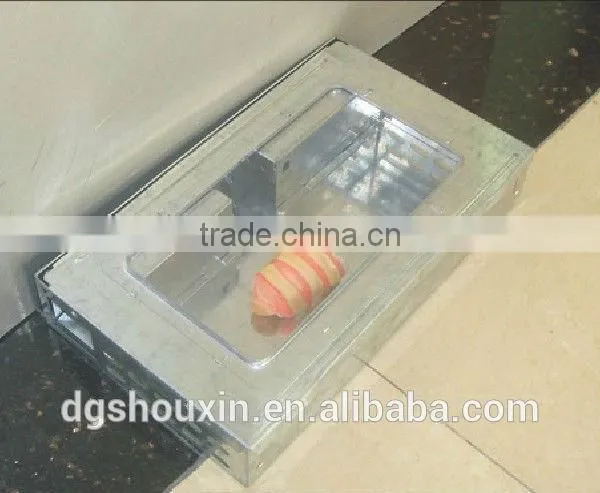 Multi Catch Metal Steel Humane Corner Tin Cat Clear Lid Mouse Trap SX-5003CL photo-2