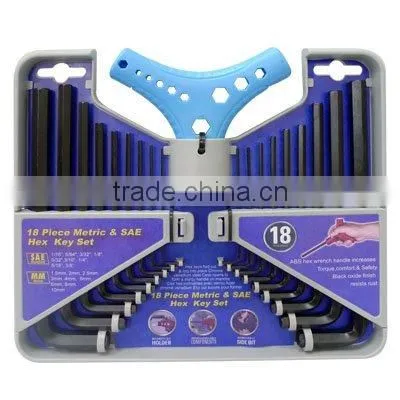 18 Piece High Torque Hex Key Set