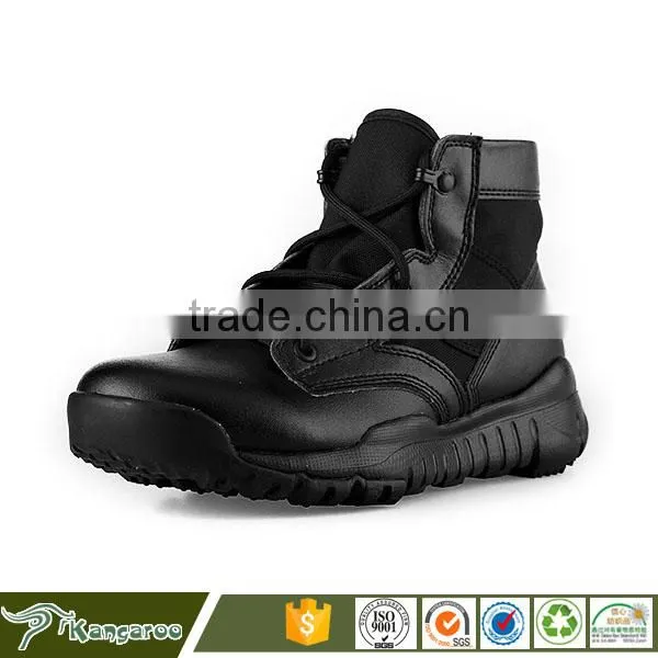 China Cheap Black Laced Boots For Men photo-3