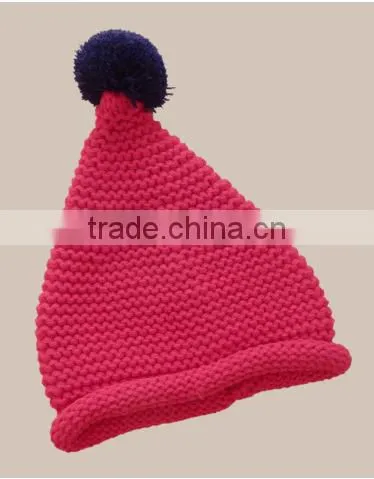 Children's Knitted Cap in the Spring and Autumn of 2016 photo-4