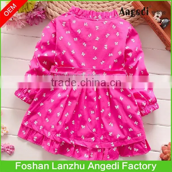 2017 Children Trendy Clothing Winter Baby Girl Cute Long Coat Princess Design Girl's Autumn/winter Outerwear Coat photo-3