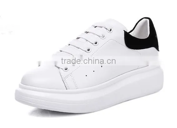 Girls Ladies White Leather Board Shoes Stock Liquidation photo-3