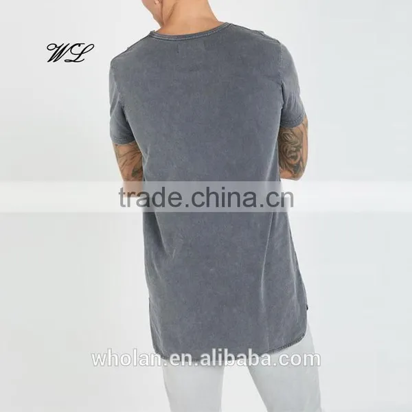 2017 Summer Man T-shirt Blank Branded Logo Cheap Apparel Cotton Stone Washed T-shirts photo-3