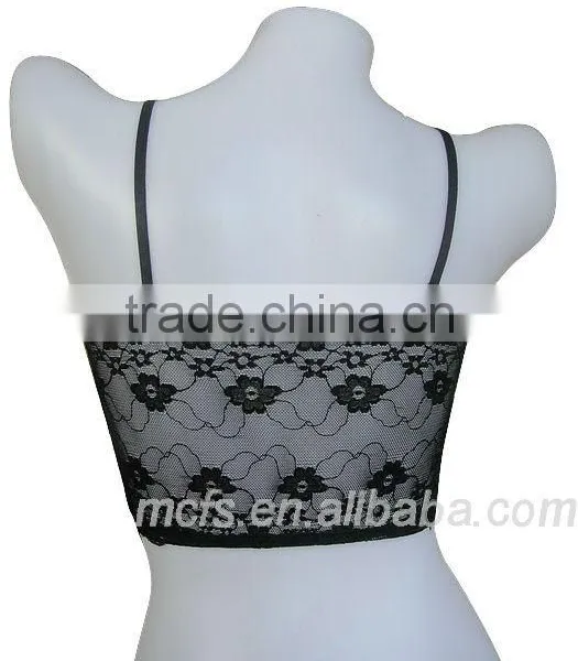 Seamless Women's Underwear Transparent Lace Bra Top Fashion Ladies Underwear Tube Bra photo-3
