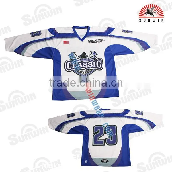 100%polyester Custom Sublimation Hockey Jerseys photo-6