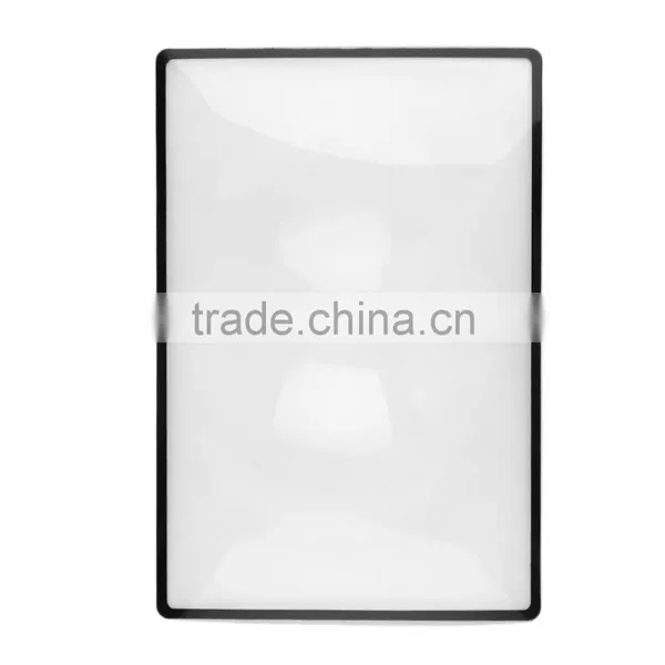 180x120mm Hot Selling Convinient A5 Flat PVC Magnifier Sheet X3 Book Page Magnification Magnifying Reading Glass Lens photo-3