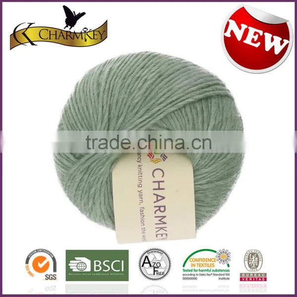 Charmkey Natural Hand Knitting Yarn for Baby 70 Wool 30 Bamboo Blended Yarn photo-2
