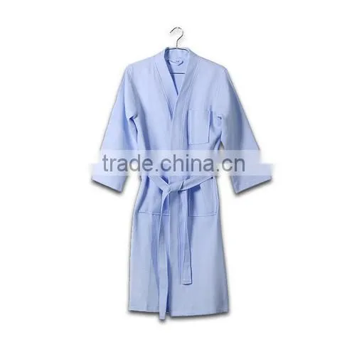 Hot Selling Hotel Waffle Cotton Thicken Towel Bath Robe photo-3