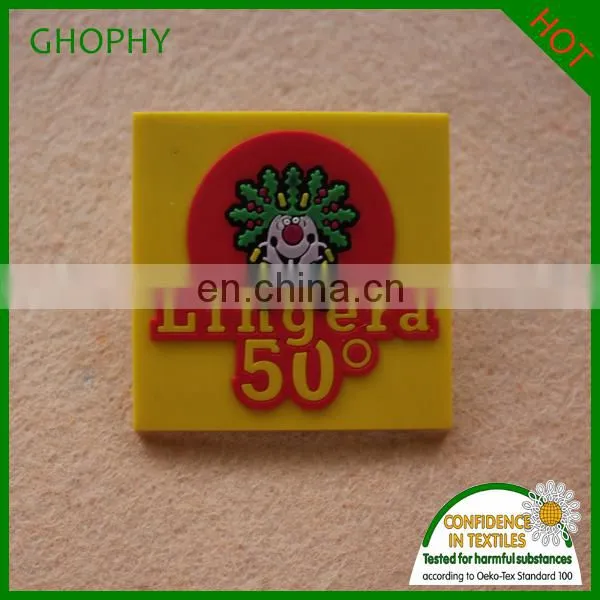 Custom Bags Accessory Silicone Heat Tansfer Rubber Label photo-3