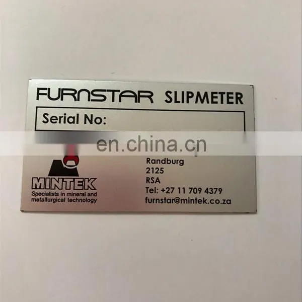 Advanced Printing Metal Machine Label With Serial Number