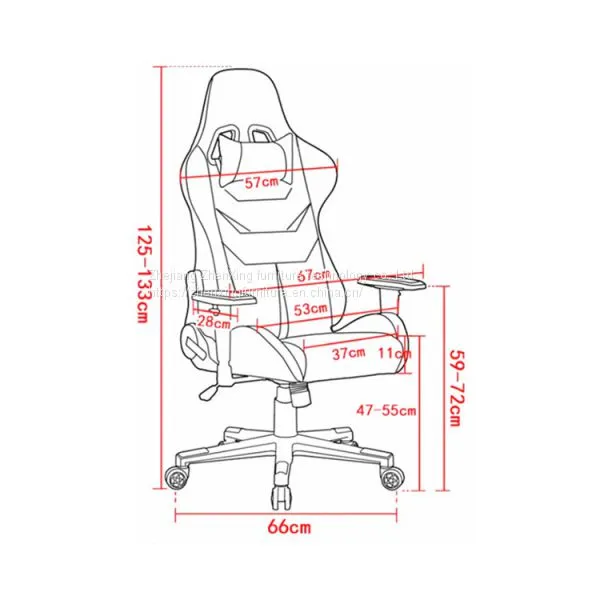 ZX-1016Z High Back With Headrest Devil Style Modern Gamng Racing Chair photo-3