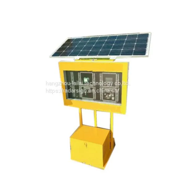 Yellow Traffic Square Emoj Warning Bar With Arrow Light Double Side Warning Light photo-4