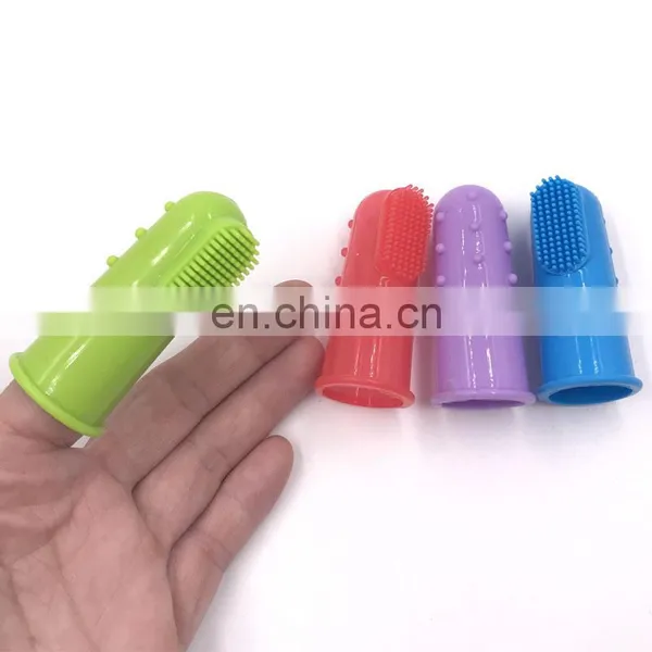Dog Toothbrush Bite Toy Finger Teeth Cleaner Brush Hygiene Dogs Cleaning Toy Fingers Brush photo-4