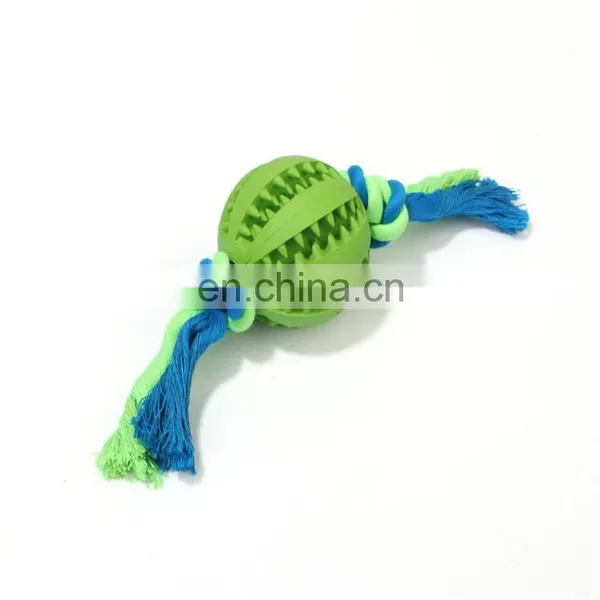 Dental Treat Soft Rubber Tooth Cleaning Dog Knot Ball Toys photo-5