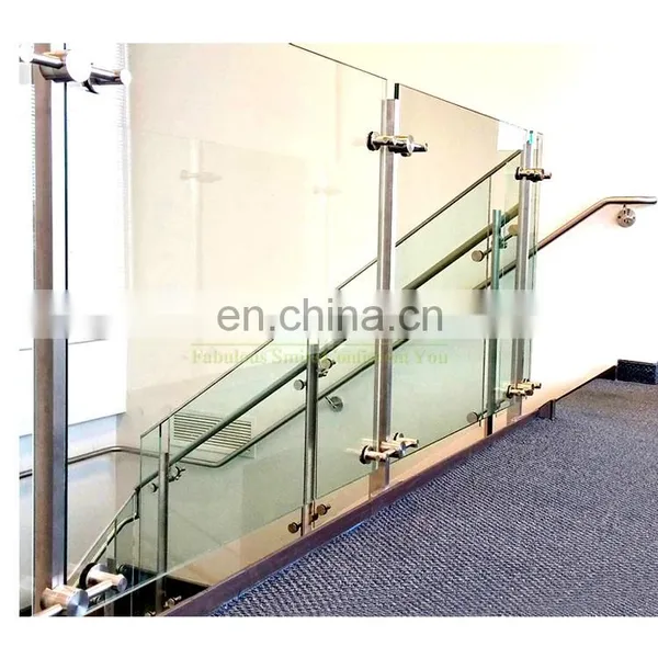 Foshan Factory Terrace Glass Balustrade Stainless Steel 304 316 Balcony Glass Railing Post Prices photo-7