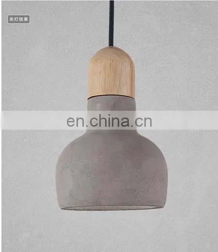 Подвесные светильники из цемента для кухни и ресторана с LED подсветкой для декорации 2020 года photo-6