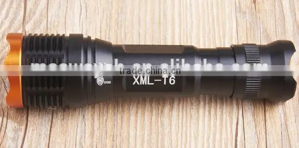 10W Aluminum Strong Bright t6 Zoomable Flashlight photo-2