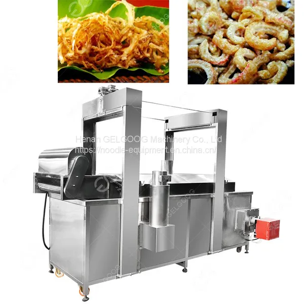 Commercial Pigskin&Shrimp Continuous Frying Model LZG3500A Continuous Frying Machine Manufacturers photo-3