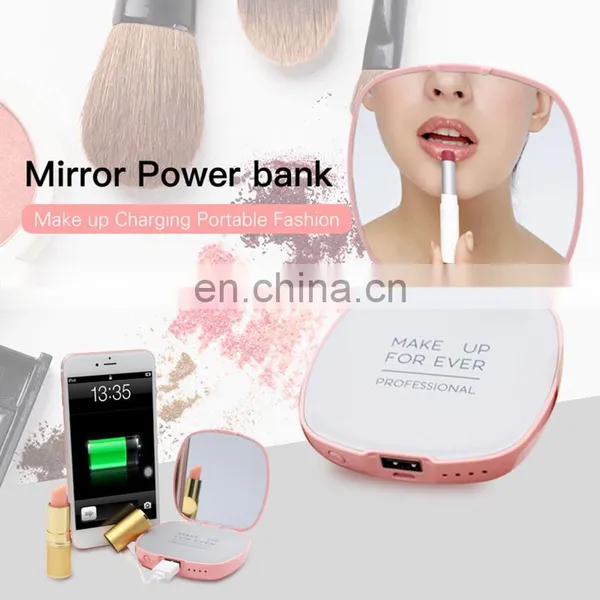 Hot Gift Quick 4000Mah Charging Make Up Portable Mirror Mobile Smart Powerback photo-2