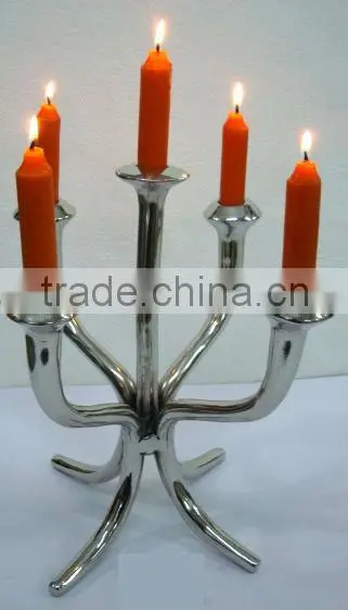 Unique Design Silver Wedding Candelabra, 9 Lite Wedding Candelabra photo-2