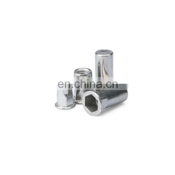 Factory Stock Metric Inch Size Open End Closed End Flat Countersunk Head Knurled Nut Rivet Nut m2 m4 m5 m6 m8 ss Nut photo-4