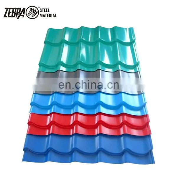 Zinc Coated Color Steel Tile Galvanized Pre-Paint Iron Corrugated Sheet Used for Roofinh and High Grade Decoration photo-2