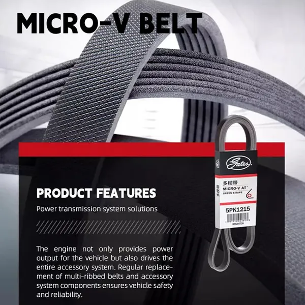 6PK1980 GATES Micro-V Poly V Belt Multi-ribbed Belt 60626658 60663242 V-Ribbed Belt for Alpha 2006 photo-6