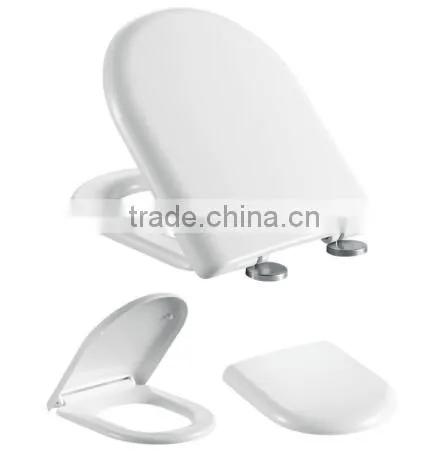 HL-828 MEIYE UF 445*370*53mm Round Soft-closing Toilet Seat Cover Ramp Down Toilet Lid photo-2