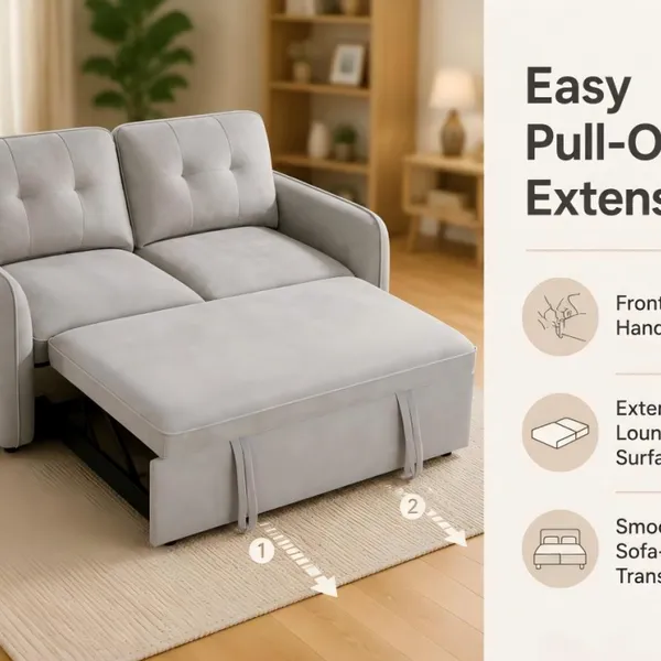 Pull-out Loveseat Sleeper Sofa photo-3
