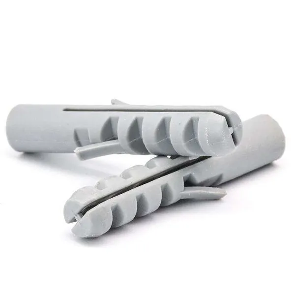 Bouchons d'expansion pour plaque de plâtre PA66 en nylon avec un design côtelé, fournis avec des vis, disponibles en toutes tailles, à forte capacité de charge