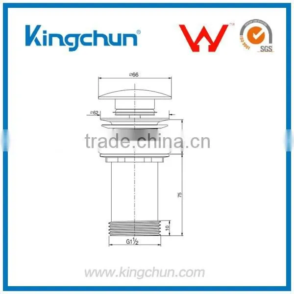 Watermark Lastest Arrival Basin Wash Waste Drain Chrome Plated Pop Up Click Clack(K728-D) photo-2