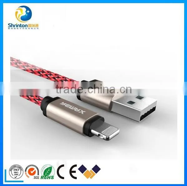 Remax Nylon Braided Fabric Micro Usb Cable 1M With Metal Head photo-2