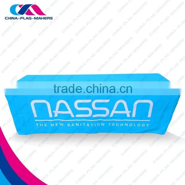 Custom Logo Print Trade Show Display Tablecloth Protector photo-3