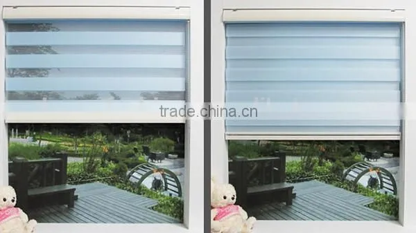 ,2015 Wholesale Roller Window Blinds Fabrics Zebra Window Blinds Curtain photo-3