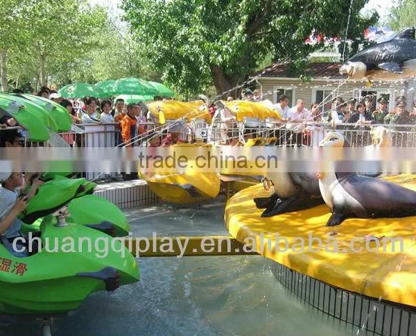 Fight Shark Island, Spin Rides in Outdoor Park, Water Game in Water Park photo-6