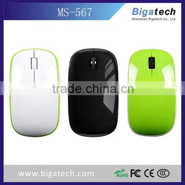 Latest OEM 2.4g USB Computer Mini Slim Ultra-thin Wireless Mouse photo-2