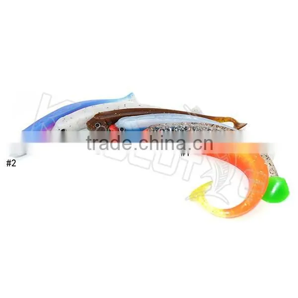 CHSOFT30 Drop Shipping Soft Fishing Lure Fish Shape Shad Bait 3pcs in One Bag photo-5
