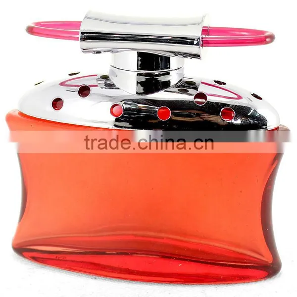 110ml Flat Colored Glass Perfume Bottle Crimp Neck photo-3