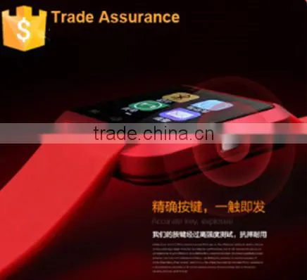 2016 Most fashionable multifunctional metal plating 1.48 inch MTK6260 U8 smart watch for mobile phone
