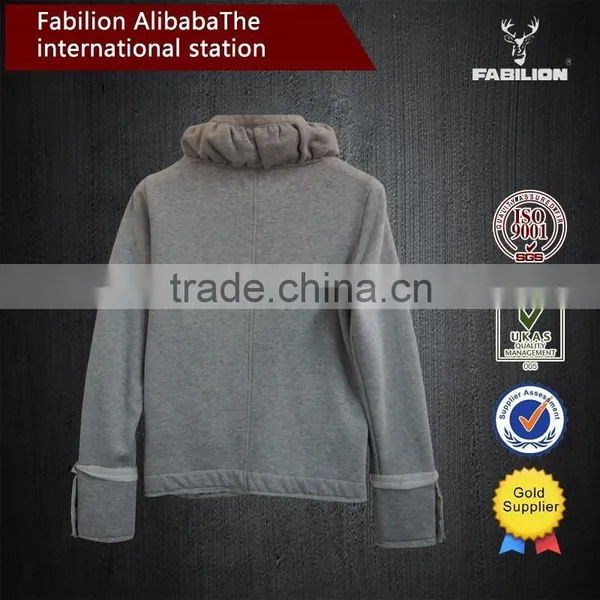 Custom Fashionable White Retro Mma High Quality High Funnel Neck Hoodie photo-2