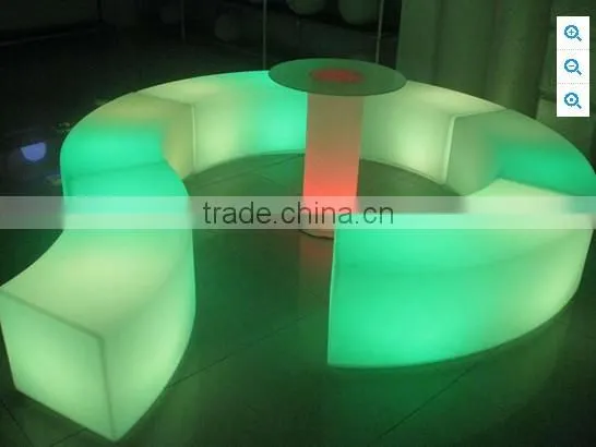 Commercial Led Circled Glowing Light Chair Led Furniture Led Table Led Chair General Use and No Folded Led Chair photo-3