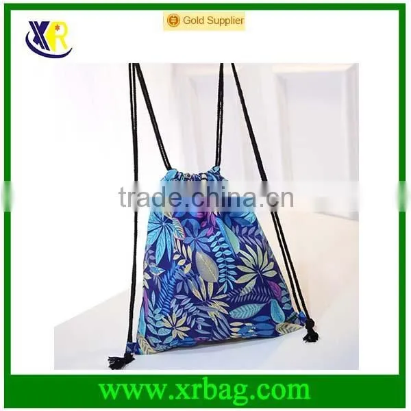 Custom Durable Full Print Cotton Drawstring Backpack Bag photo-3