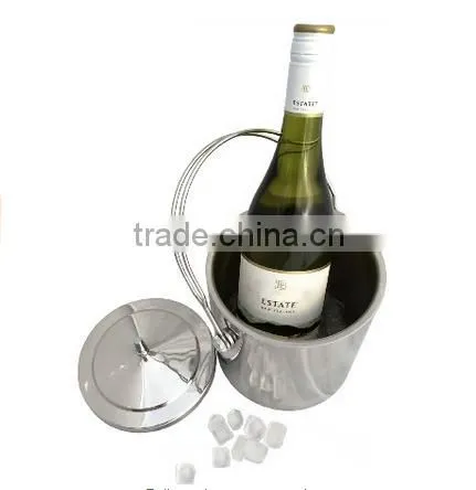 2016 Latest Double Wall Stainless Steel Ice Bucket With Scoop photo-2