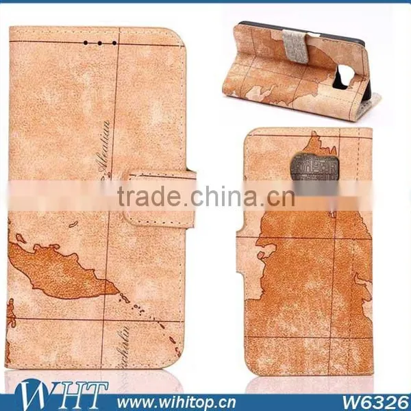 Hot New Products Flip Leather Phone Case With Card Holder for Galaxy S6 photo-2