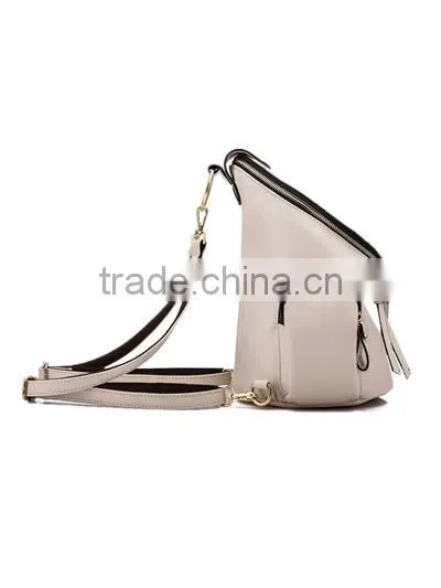 High-quality Variety of White Women Leather Model Backpack photo-2