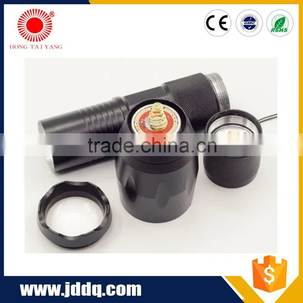 Aluminum 1*26650 Zoom Rechargeable LED Flashlight photo-2